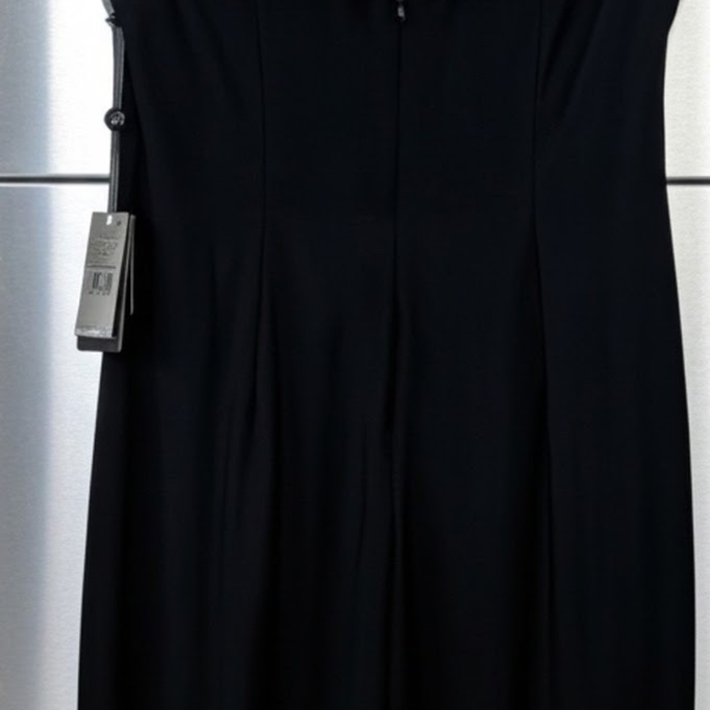 Adrianna Papell Black Midi Dress